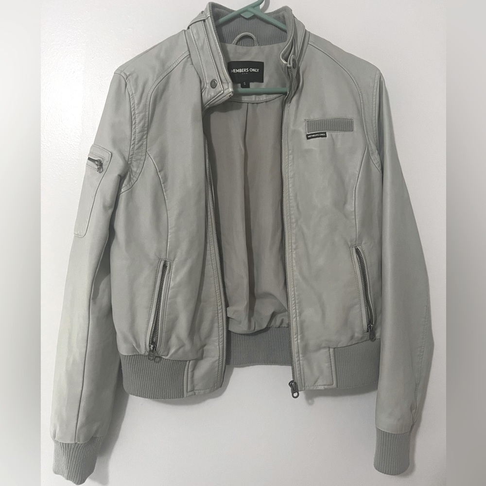 Members Only Faux Leather Jacket - Mens Small - Iconic Racer Jacket